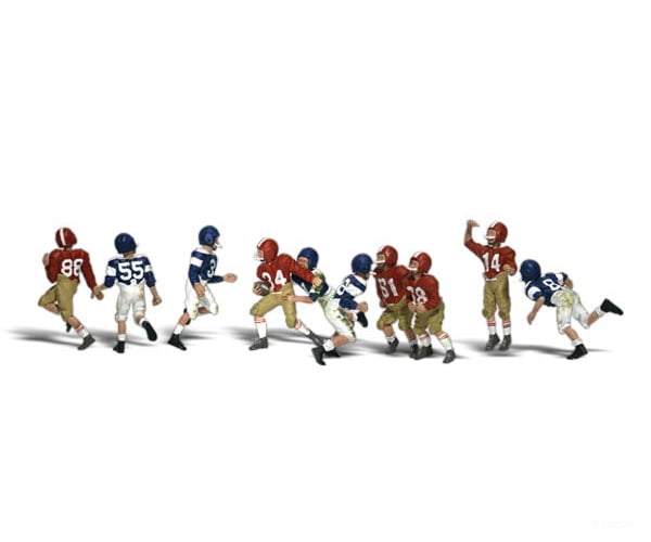 Woodland Scenics 1895 Youth Football Players (Ho) Figures