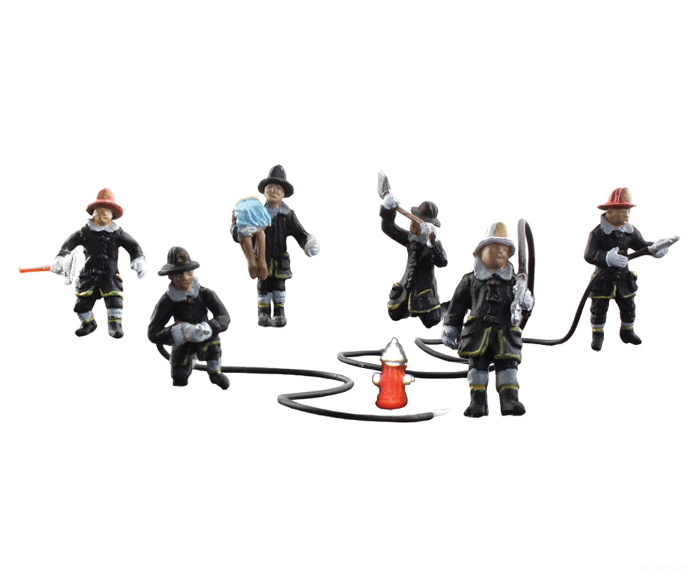 Woodland Scenics 1961 Rescue Firefighters (Ho) Figures