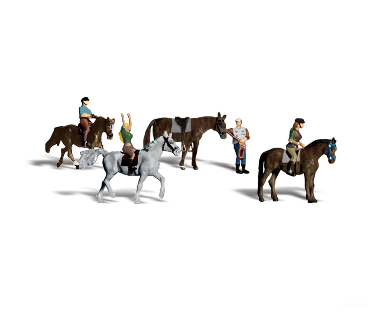 Woodland Scenics 2159 Horseback Riders (N) Figures