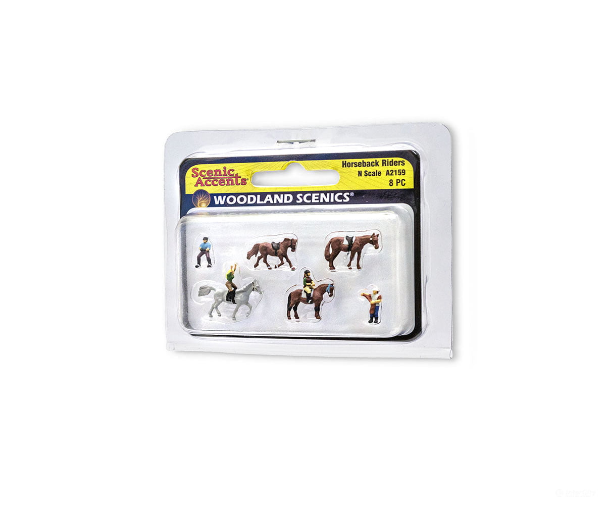 Woodland Scenics 2159 Horseback Riders (N) Figures