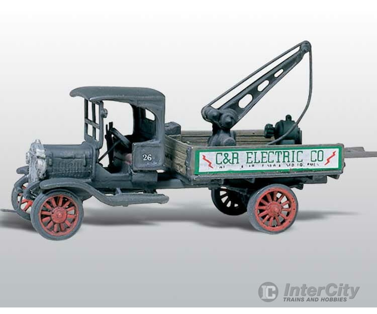 Woodland Scenics 217 American Trucks - 1914 Diamond T (Cast Metal Kit) -- Service Truck with Winch (Dry Transfer