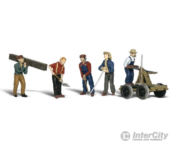 Woodland Scenics 2177 Scenic Accents(R) Figures Rail Workers & Tools Pkg(8)