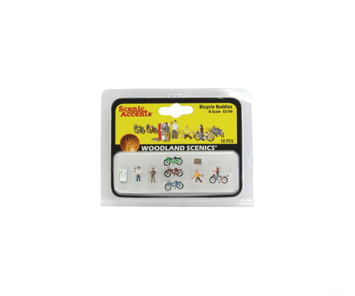 Woodland Scenics 2194 Bicycle Buddies (N) Figures
