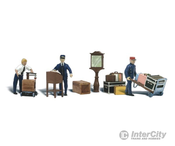 Woodland Scenics 2211 Depot Workers & Accessories (N) Figures