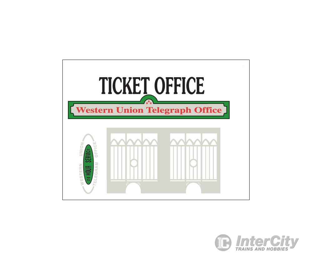 Woodland Scenics 222 Scenic Details(R) - - Ticket Office - Kit (Unpainted Metal) 2 - 1/4 X 2 -