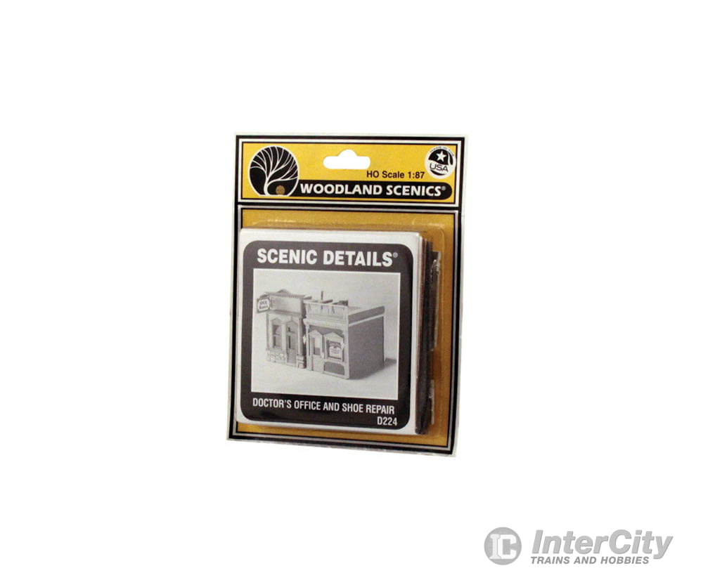 Woodland Scenics 224 Doctor’s Office & Shoe Repair - Scenic Details(R) - - Metal Kit 3 X 2 -