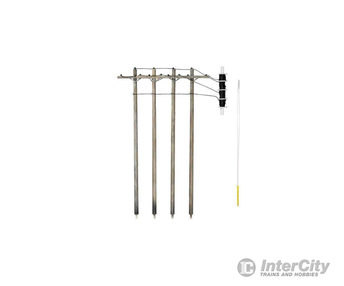 Woodland Scenics 2250 Pre-Wired Poles Single Crossbar (N) Scenery Details