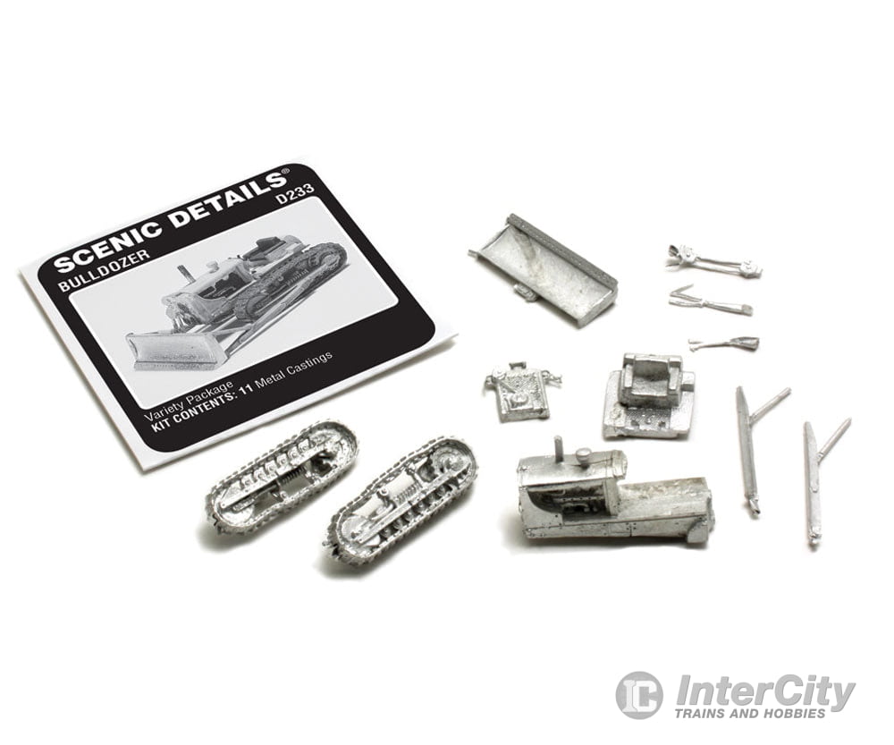 Woodland Scenics 233 American Construction Equipment (Unpainted Metal Kit) - - Bulldozer W/Blade