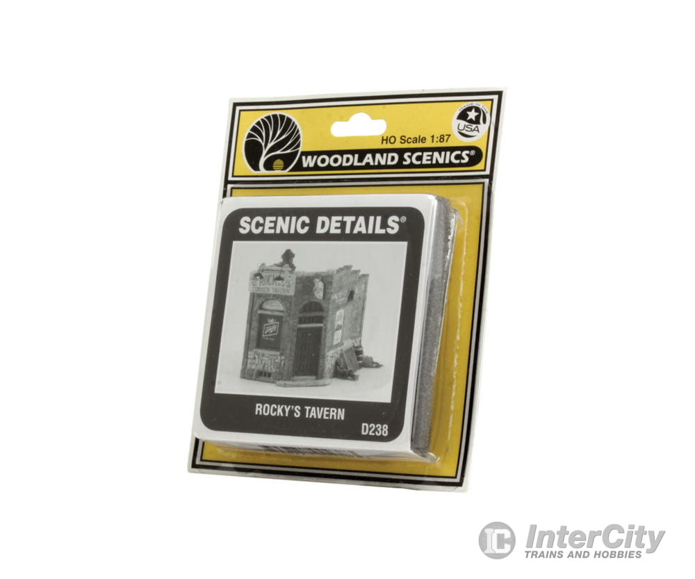 Woodland Scenics 238 Scenic Details(R) - Unpainted Metal Kit - - Rocky’s Tavern 3 - 1/8 X 2 -