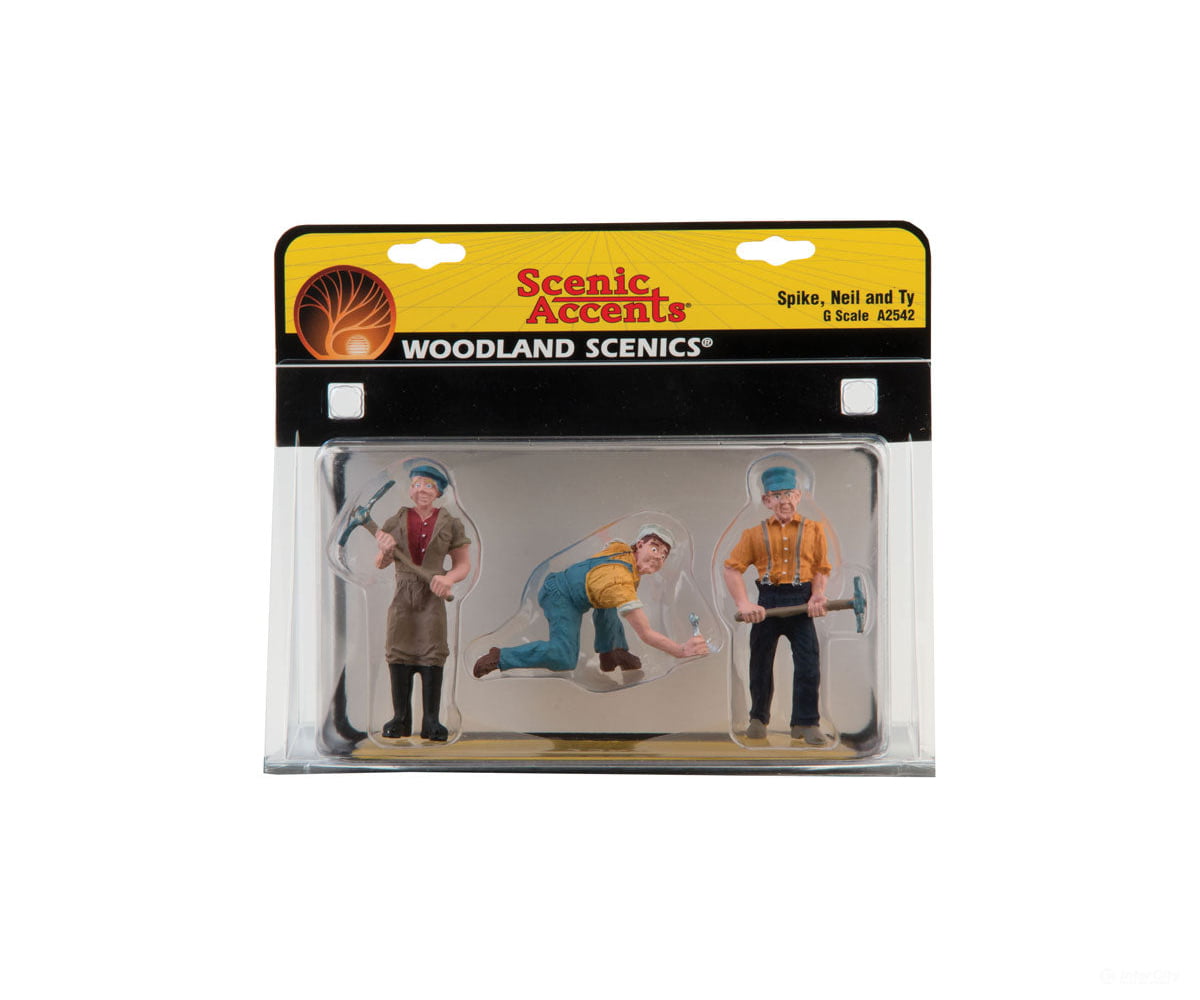 Woodland Scenics 2542 Spike/Neil/Ty (G) Scenery Details