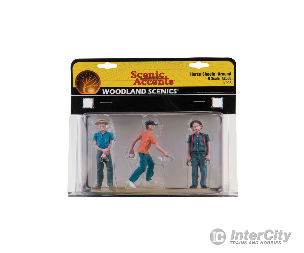 Woodland Scenics 2550 Scenic Accents(R) Figures Horse Shoein’ Around