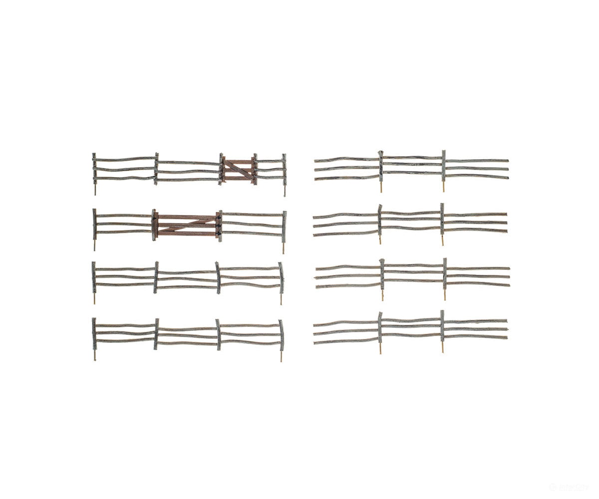 Woodland Scenics 2991 Log Fence (N) 14’ Scenery Details