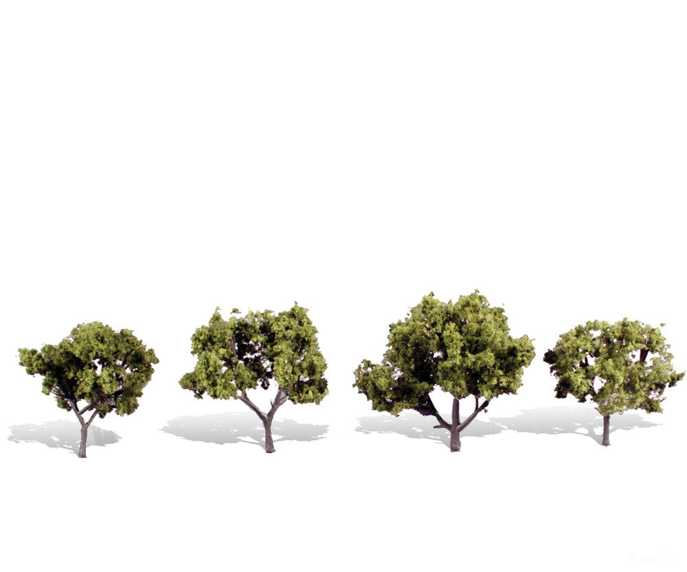 Woodland Scenics 3503 Early Light 2’-3’ - 4/Pk Classic Trees & Vegetation