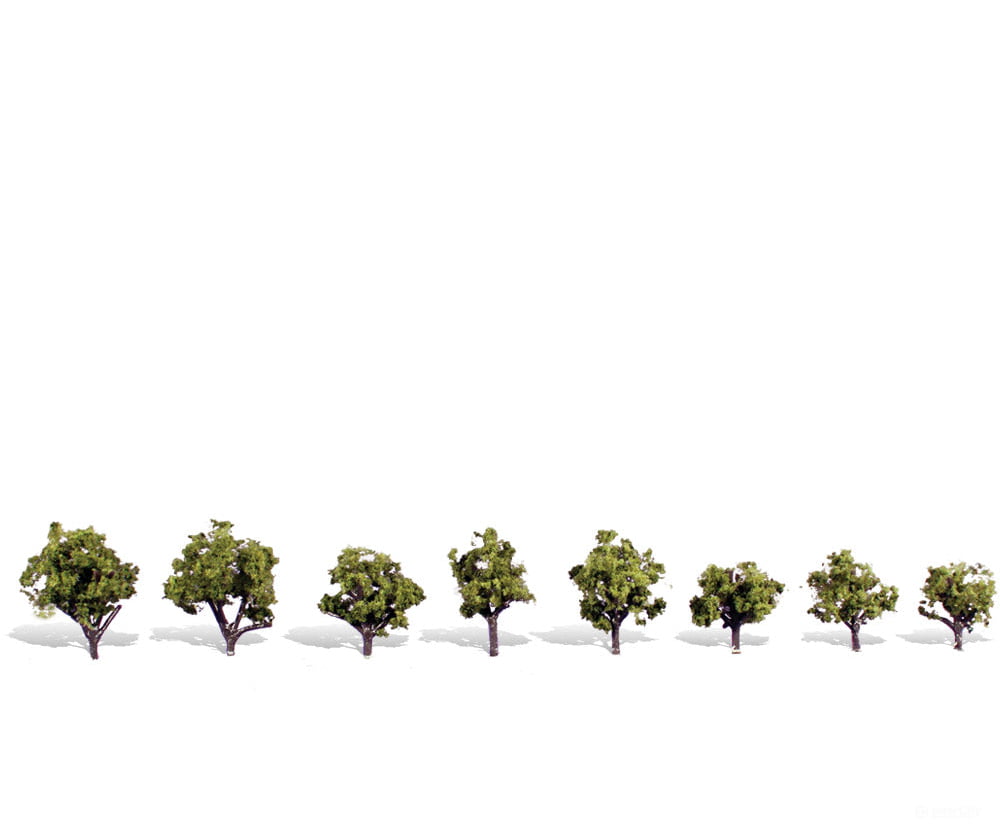 Woodland Scenics 3545 Early Light 3/4’-1-1/4’ - 8/Pk Classic Trees & Vegetation