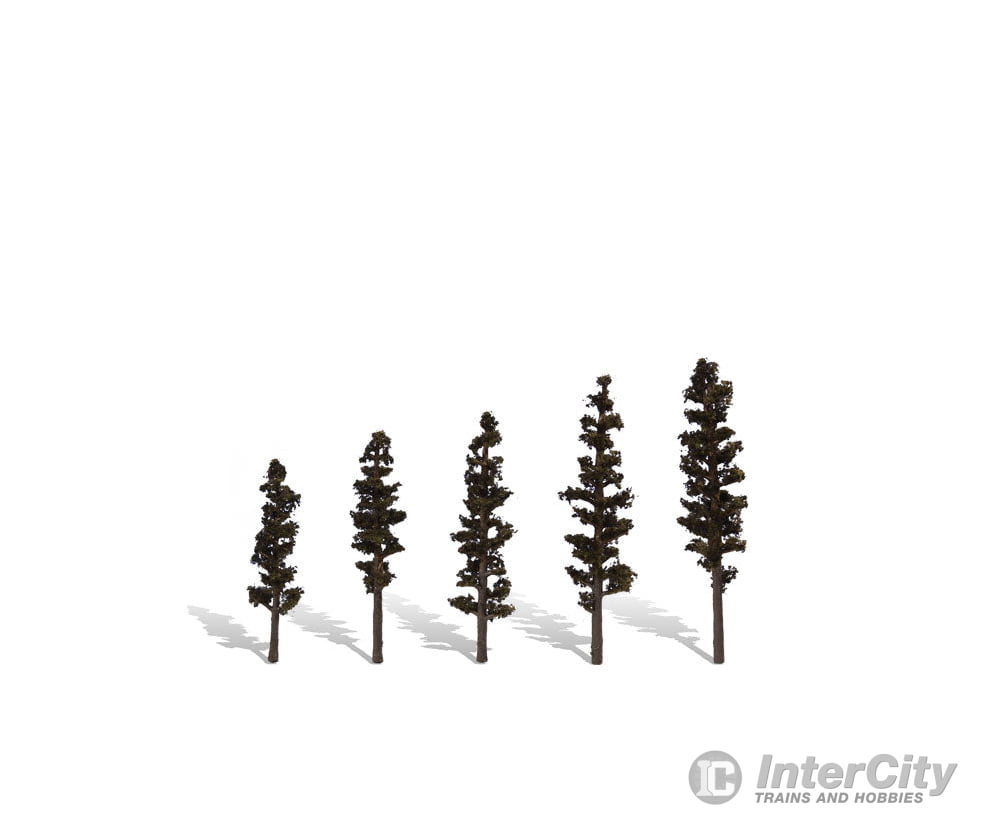 Woodland Scenics 3560 Standing Timber 2-1/2’-4’ - 5/Pk Classic Trees & Vegetation