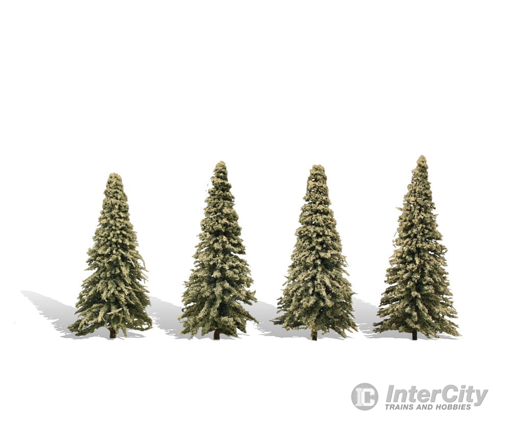 Woodland Scenics 3569 Blue Needle 4’-6’ - 4/Pk Classic Trees & Vegetation