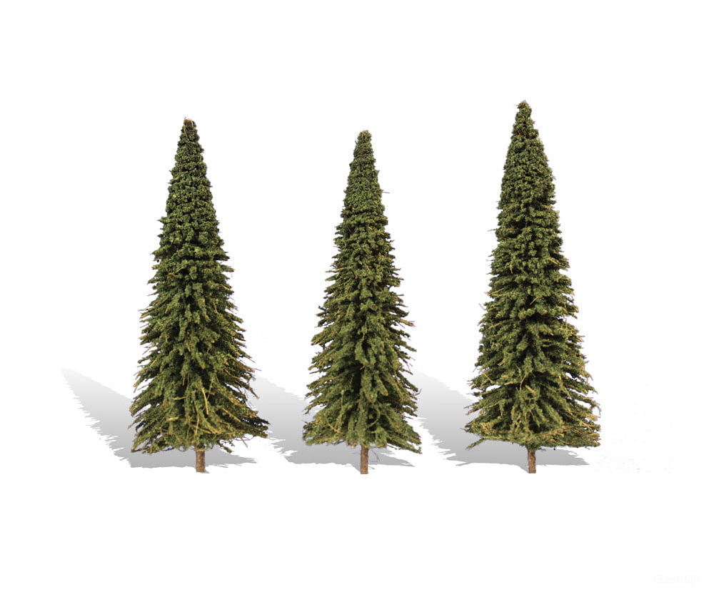 Woodland Scenics 3573 Forever Green 7’-8’ - 3/Pk Classic Trees & Vegetation