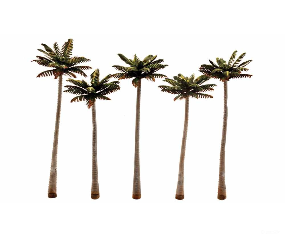 Woodland Scenics 3598 Palm Trees 4.75’ - 5.25’ (5/Pk) Classic & Vegetation
