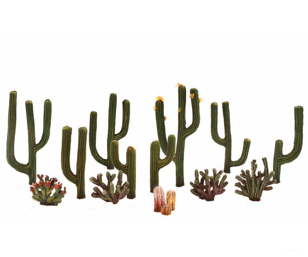 Woodland Scenics 3600 Cactus Plants 0.5’ - 2.5’ (13/Pk) Classic Trees & Vegetation