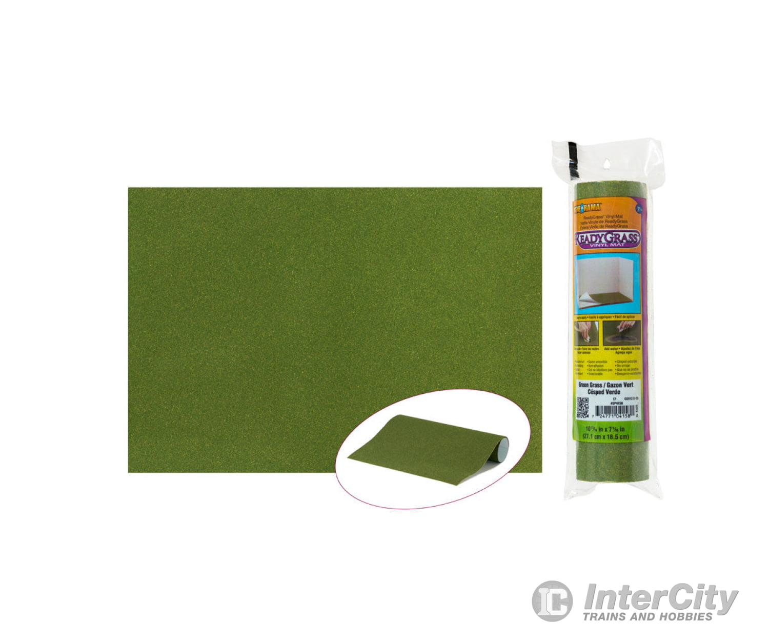 Woodland Scenics 4158 Green Readygrass Sheet Grass & Scenery Mats