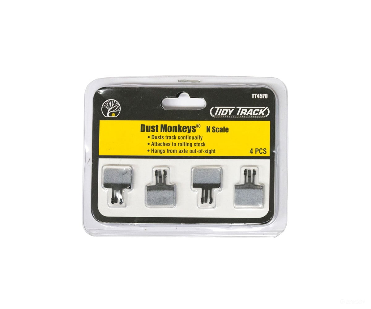 Woodland Scenics 4570 Dust Monkeys (N) (4/Pack) Track Accessories