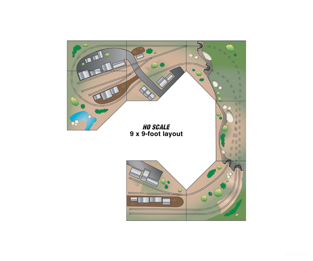 Woodland Scenics 4801 Modurail - Straight (18’X34’) Other Scenery