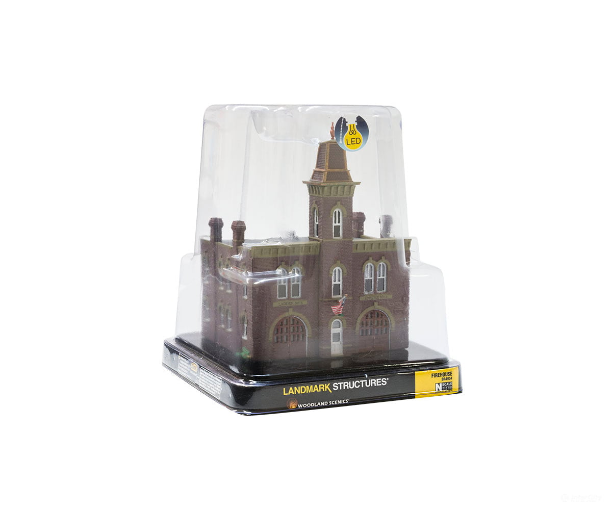 Woodland Scenics 4934 Firehouse (Lit) N Scale Structures