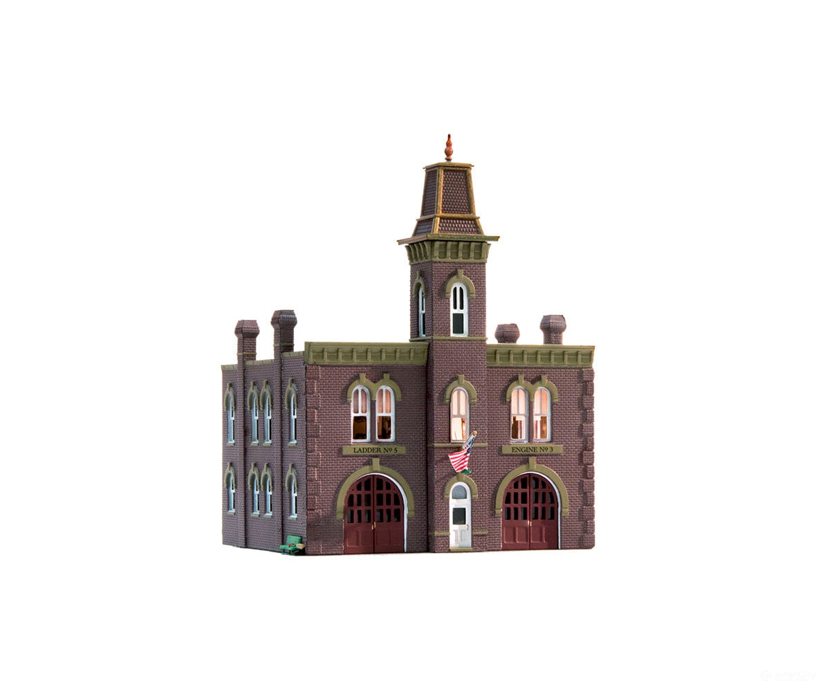 Woodland Scenics 4934 Firehouse (Lit) N Scale Structures