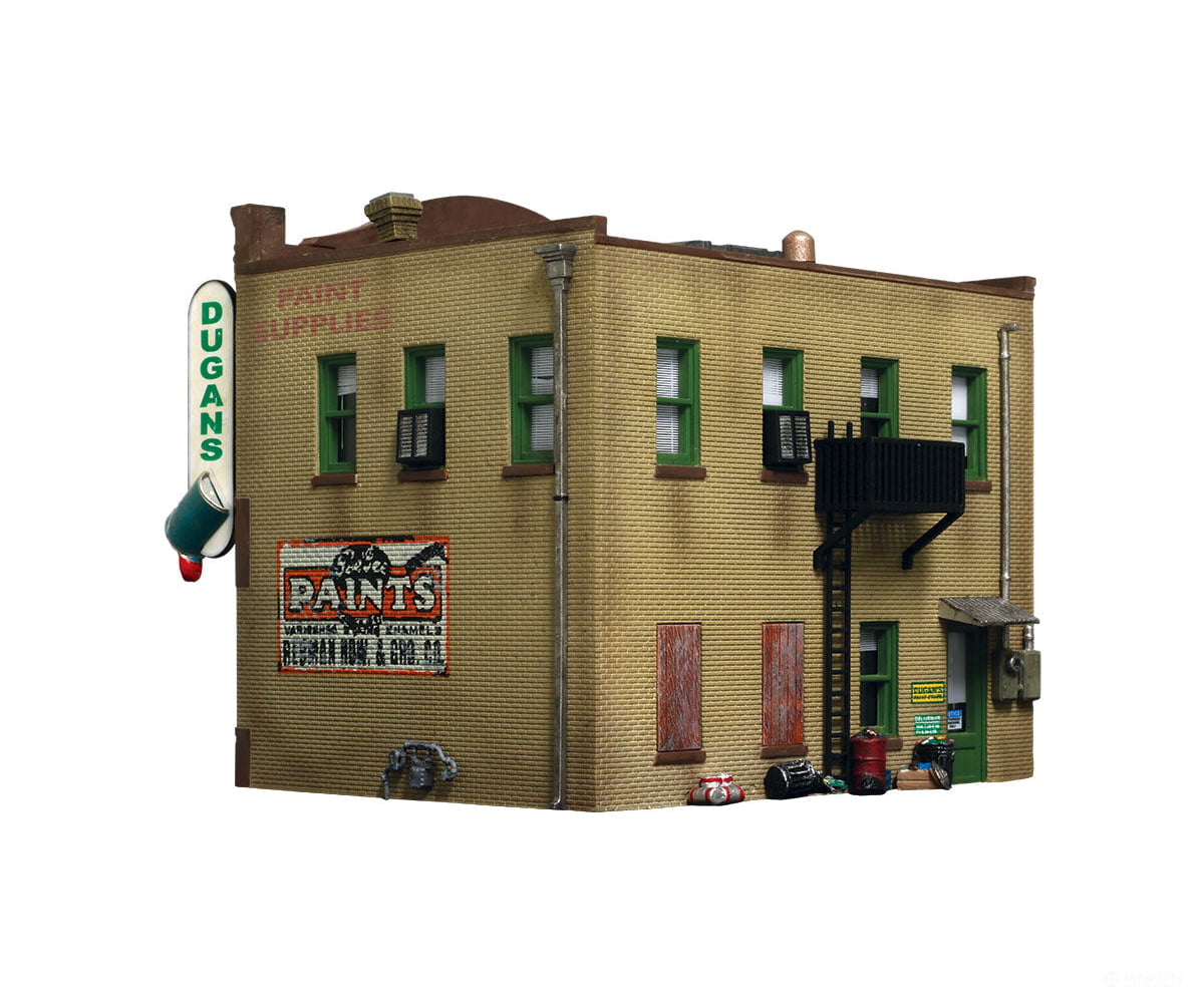 Woodland Scenics 4943 Dugan’s Paint Store (Lit) N Scale Structures