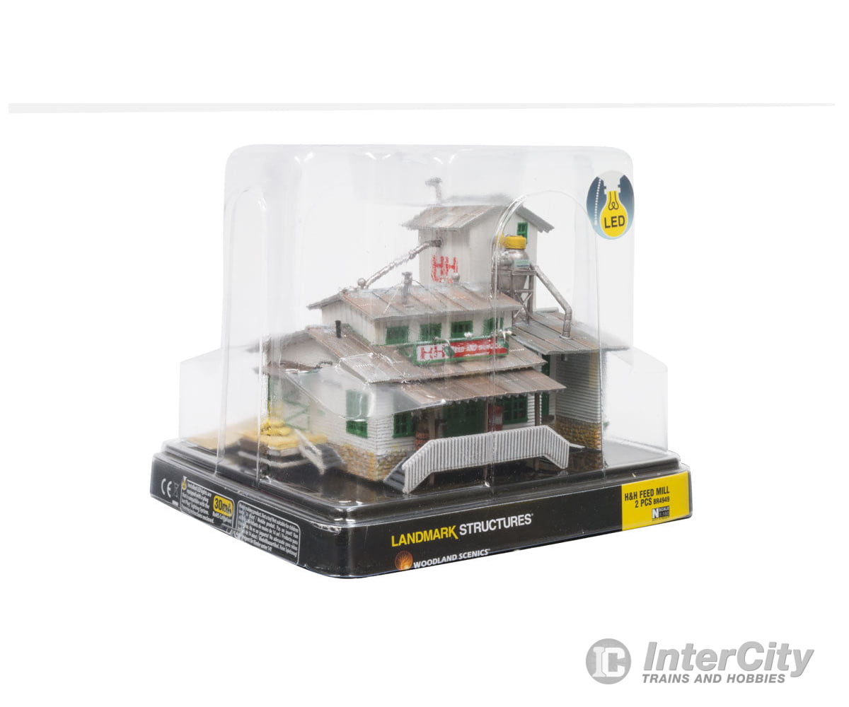 Woodland Scenics 4949 H & Feed Mill (Lit) N Scale Structures