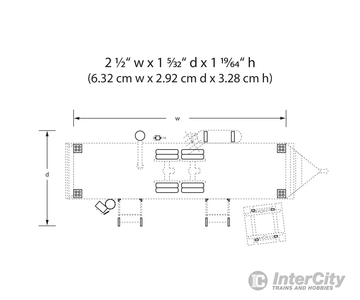 Woodland Scenics 4951 Double Decker Trailer (Lit) N Scale Structures