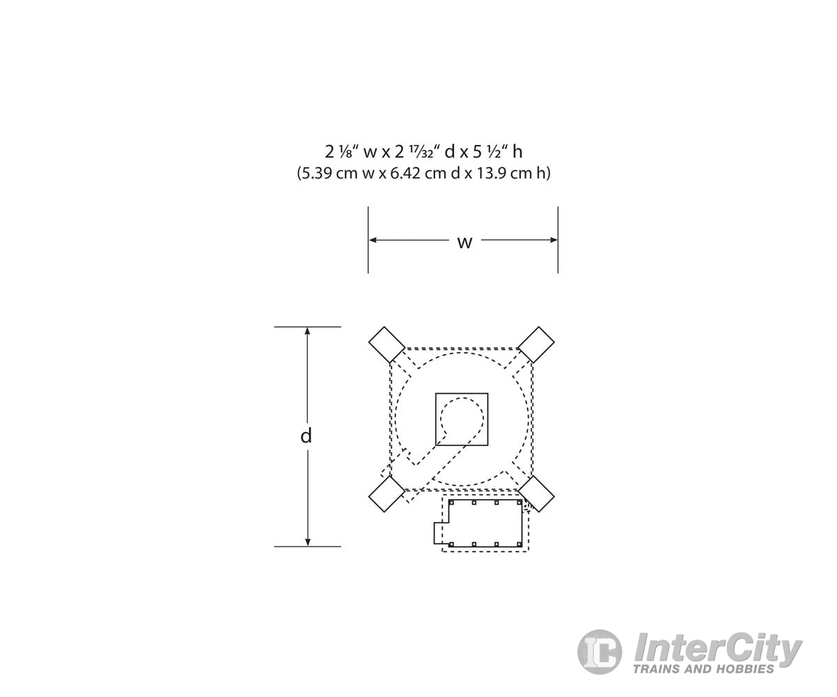 Woodland Scenics 4954 Rustic Water Tower (Lit) N Scale Structures