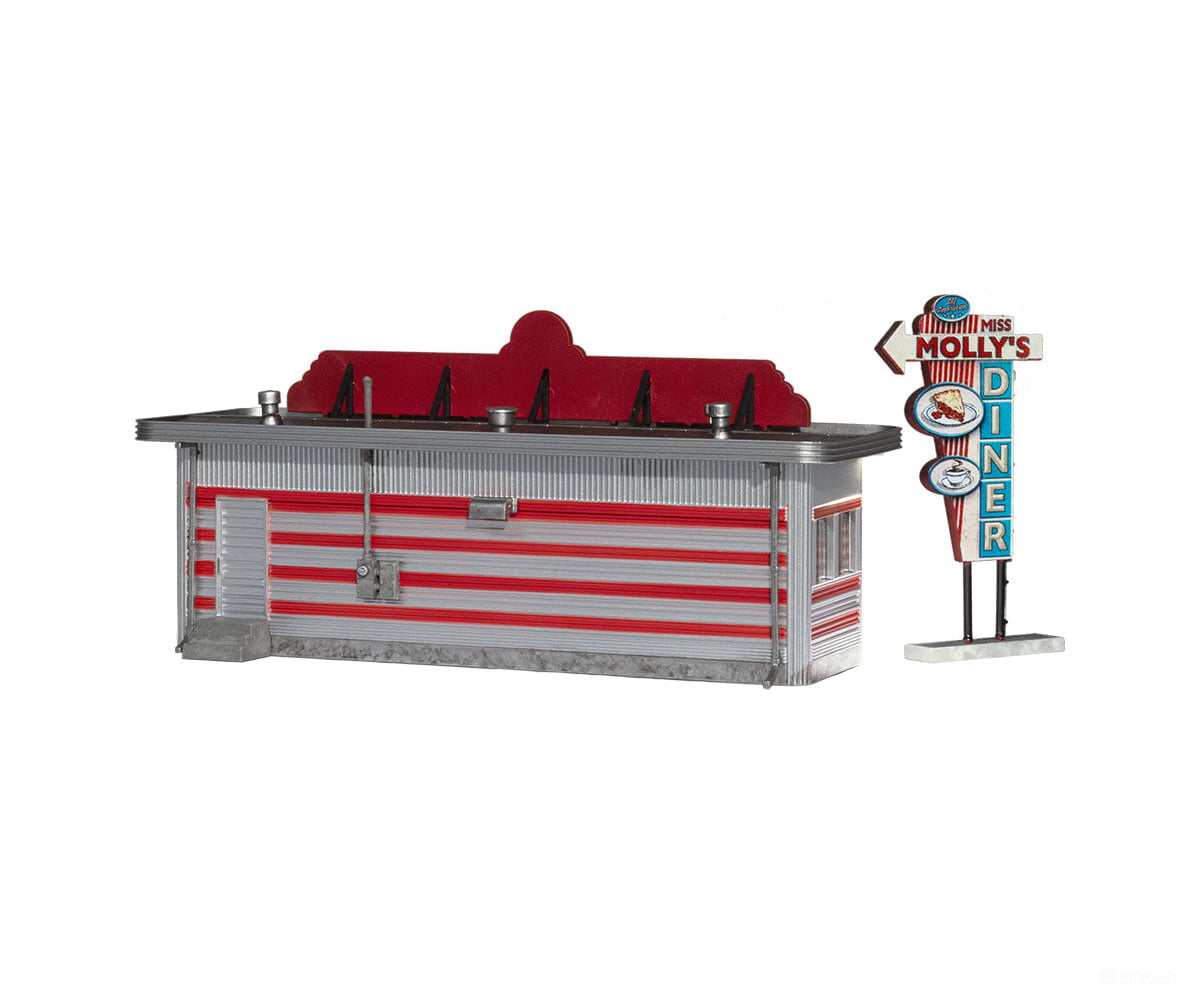 Woodland Scenics 4956 Miss Molly’s Diner N Scale Structures