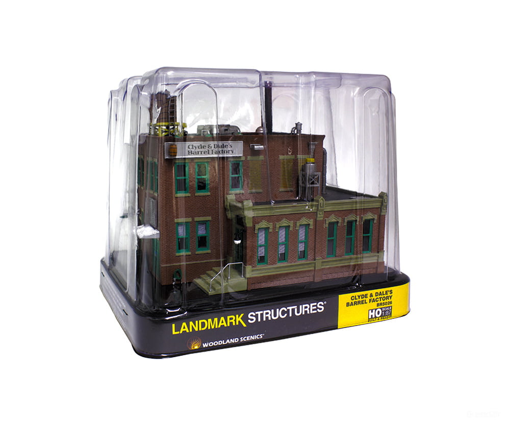 Woodland Scenics 5026 Clyde & Dale’s Barrel Factory (Lit) Ho Scale Structures