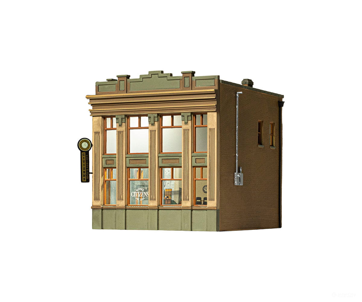 Woodland Scenics 5033 Citizens Savings And Loan (Lit) Ho Scale Structures