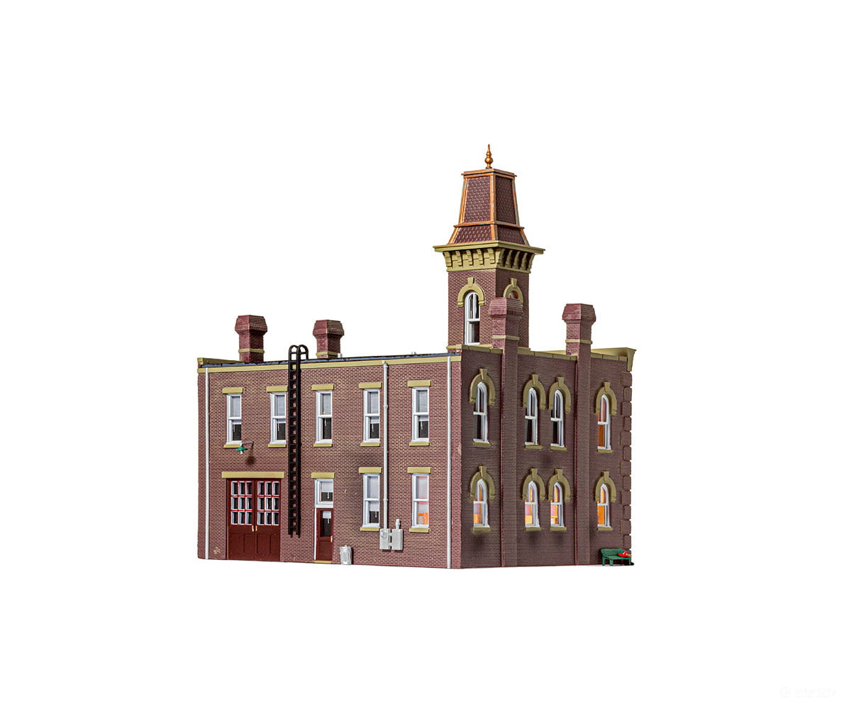 Woodland Scenics 5034 Firehouse (Lit) Ho Scale Structures