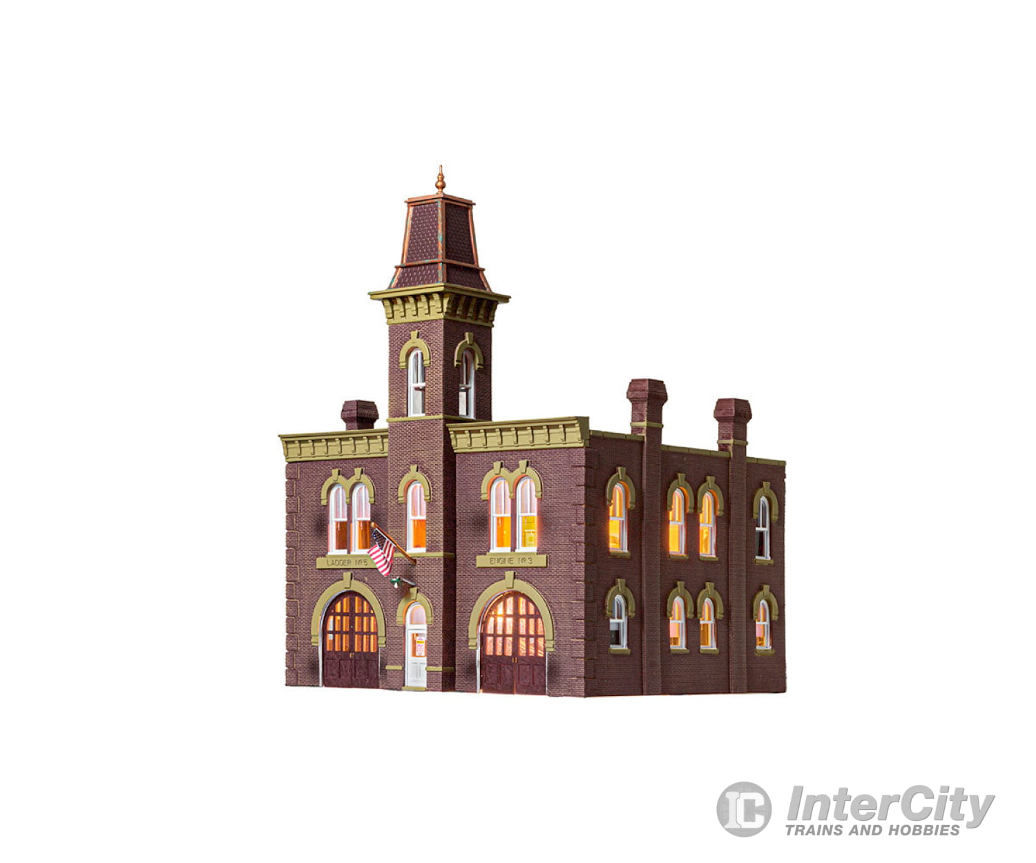 Woodland Scenics 5034 Firehouse (Lit) Ho Scale Structures