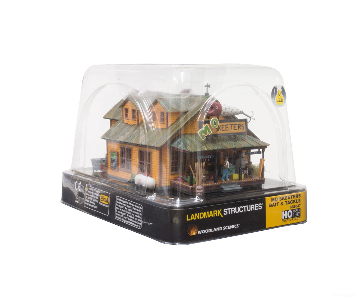 Woodland Scenics 5047 Mo Skeeters Bait & Tackle (Lit) Ho Scale Structures