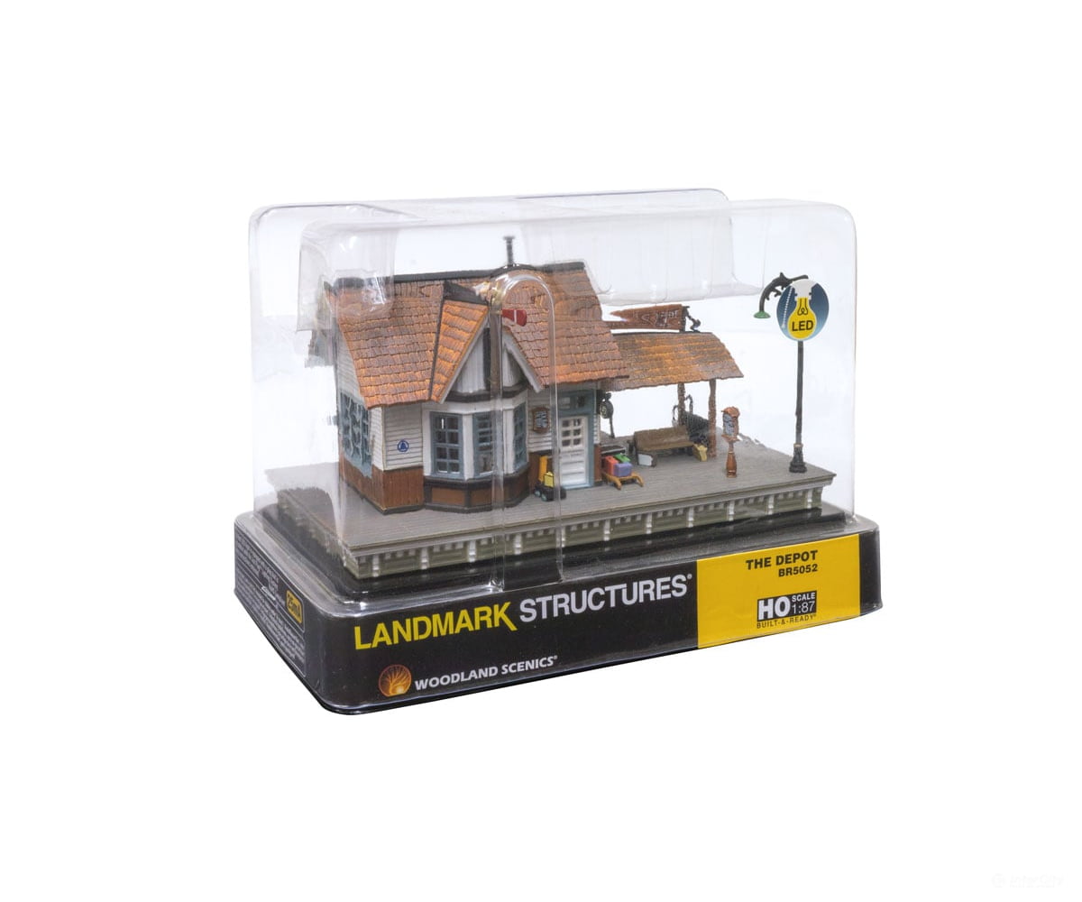 Woodland Scenics 5052 The Depot (Lit) Ho Scale Structures
