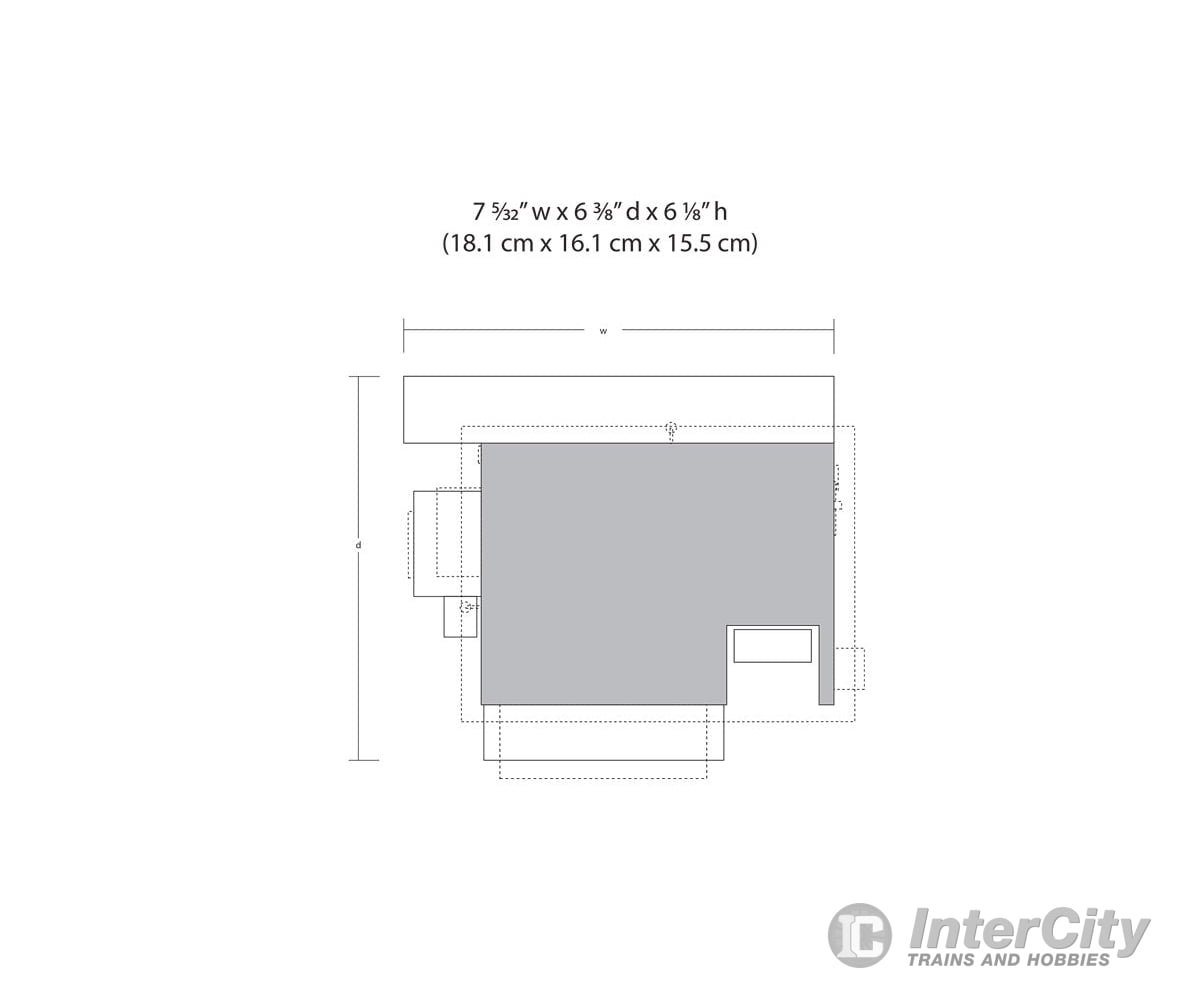 Woodland Scenics 5059 H & Feed Mill (Lit) Ho Scale Structures