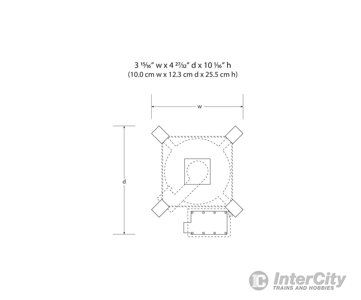 Woodland Scenics 5064 Rustic Water Tower (Lit) Ho Scale Structures