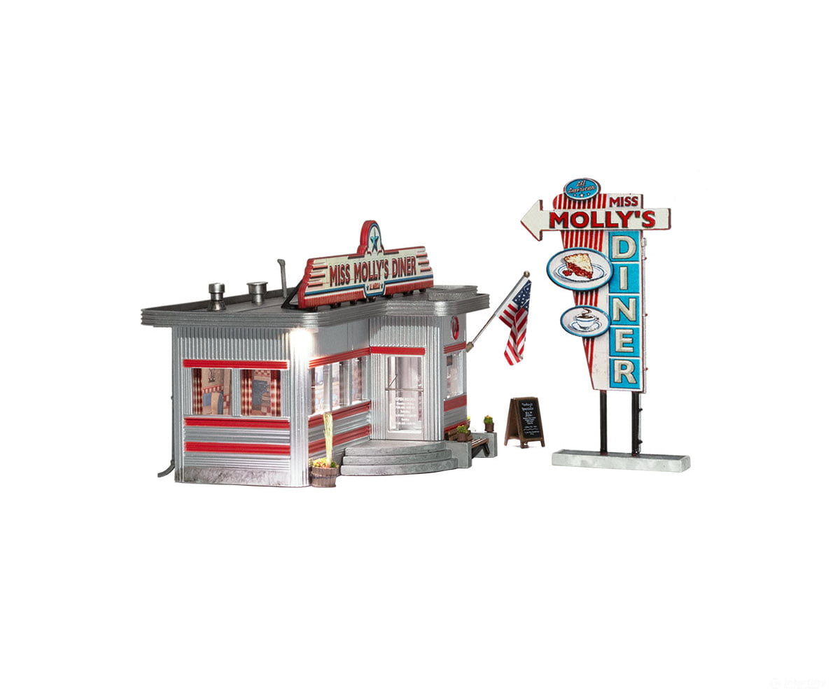 Woodland Scenics 5066 Miss Molly’s Diner Ho Scale Structures