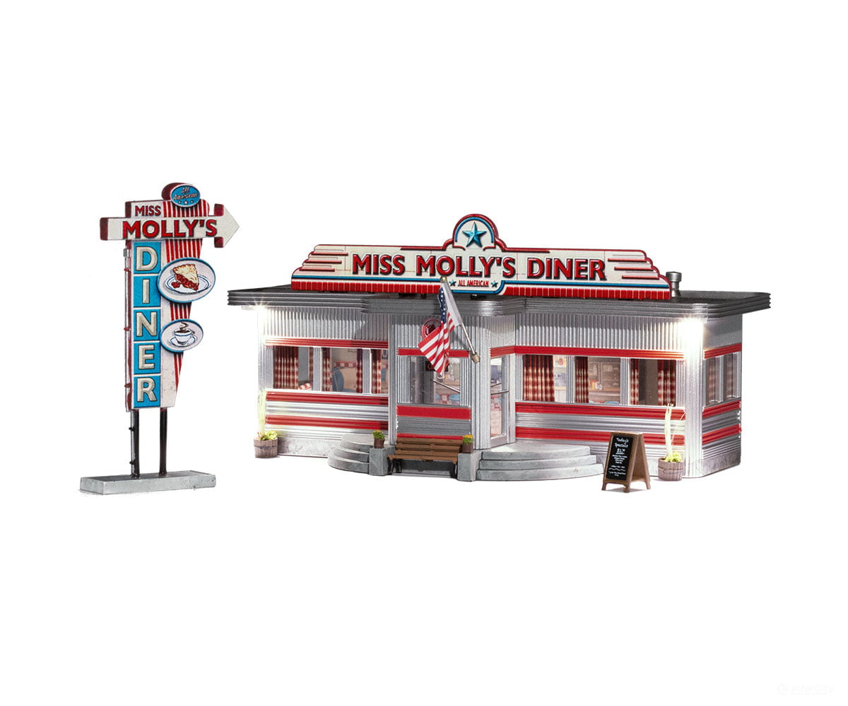 Woodland Scenics 5066 Miss Molly’s Diner Ho Scale Structures