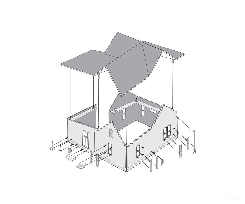 Woodland Scenics 5206 Country Cottage - Landmark Structures(R) - - Kit 2 - 1/32 X 2 - 29/32’ 5.1