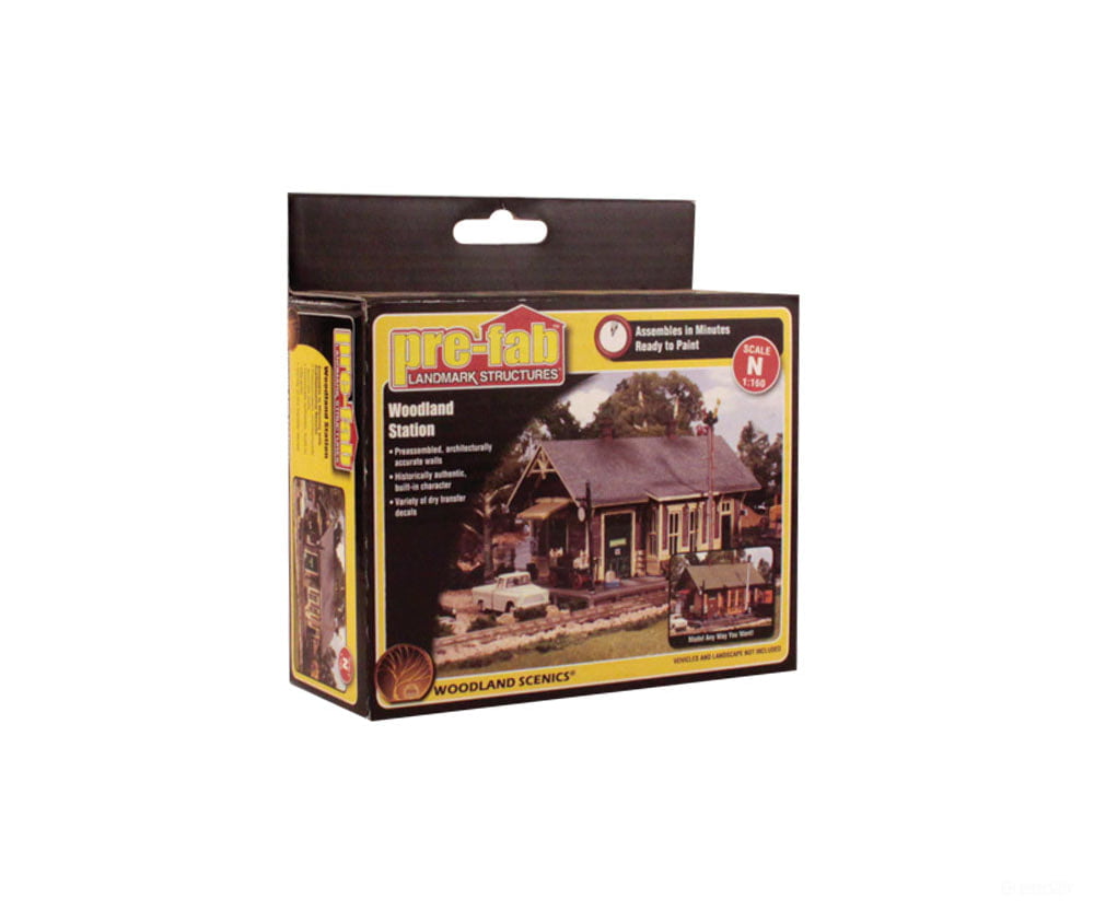 Woodland Scenics 5207 Station - Landmark Structures(R) - - Kit 4 - 1/32 X 2 - 15/16’ 10.2 7.46Cm