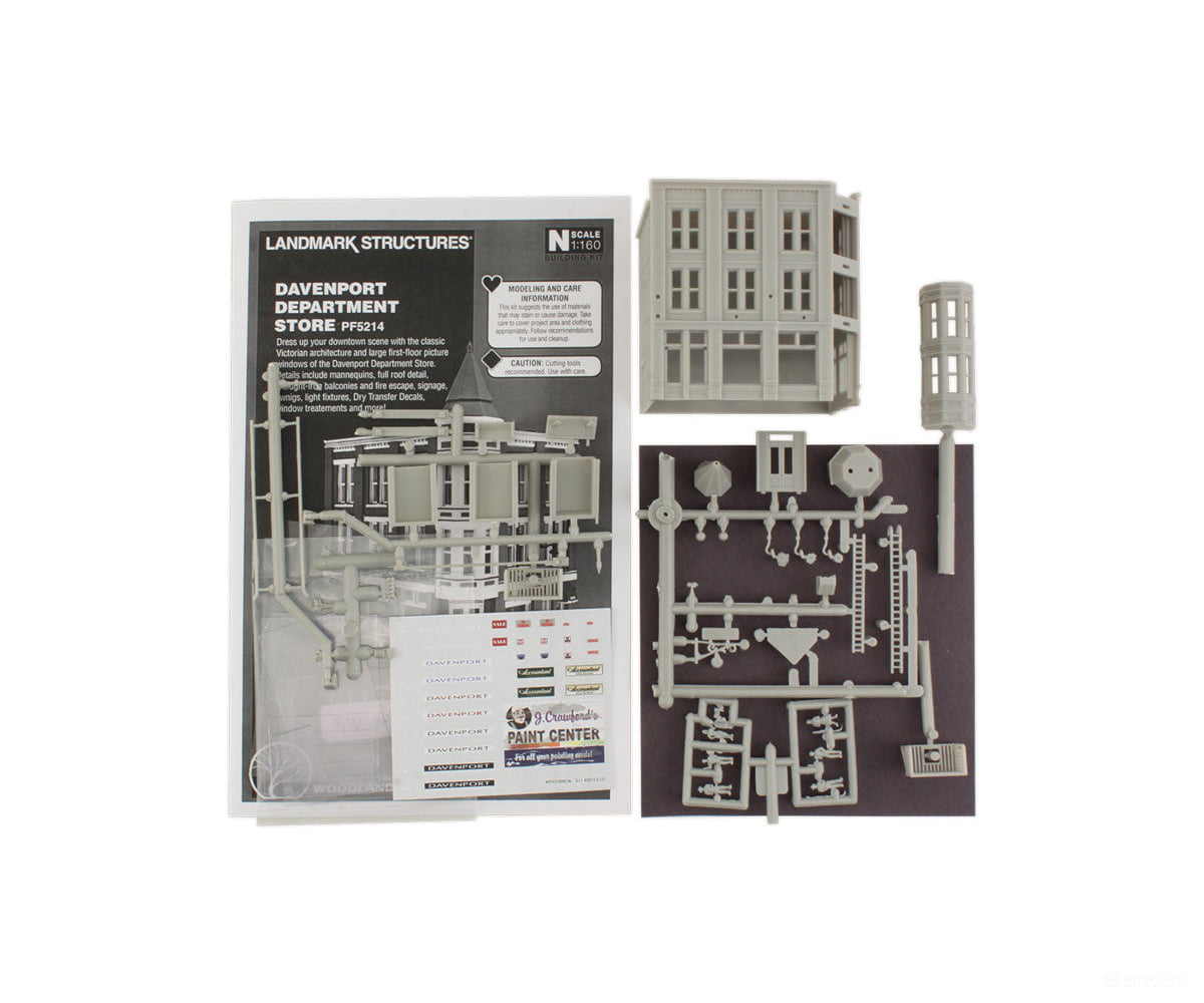 Woodland Scenics 5214 Davenport Department Store - Landmark Structures(R) - - Kit 2 - 3/4 X 2 -