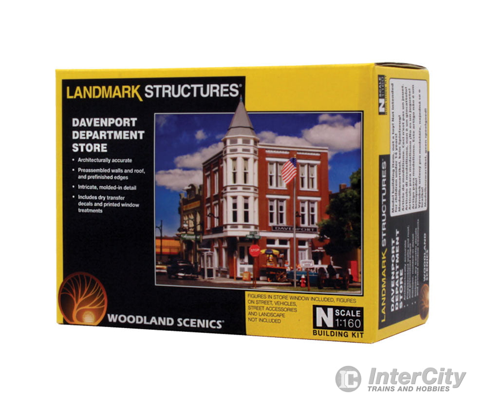 Woodland Scenics 5214 Davenport Department Store - Landmark Structures(R) - - Kit 2 - 3/4 X 2 -