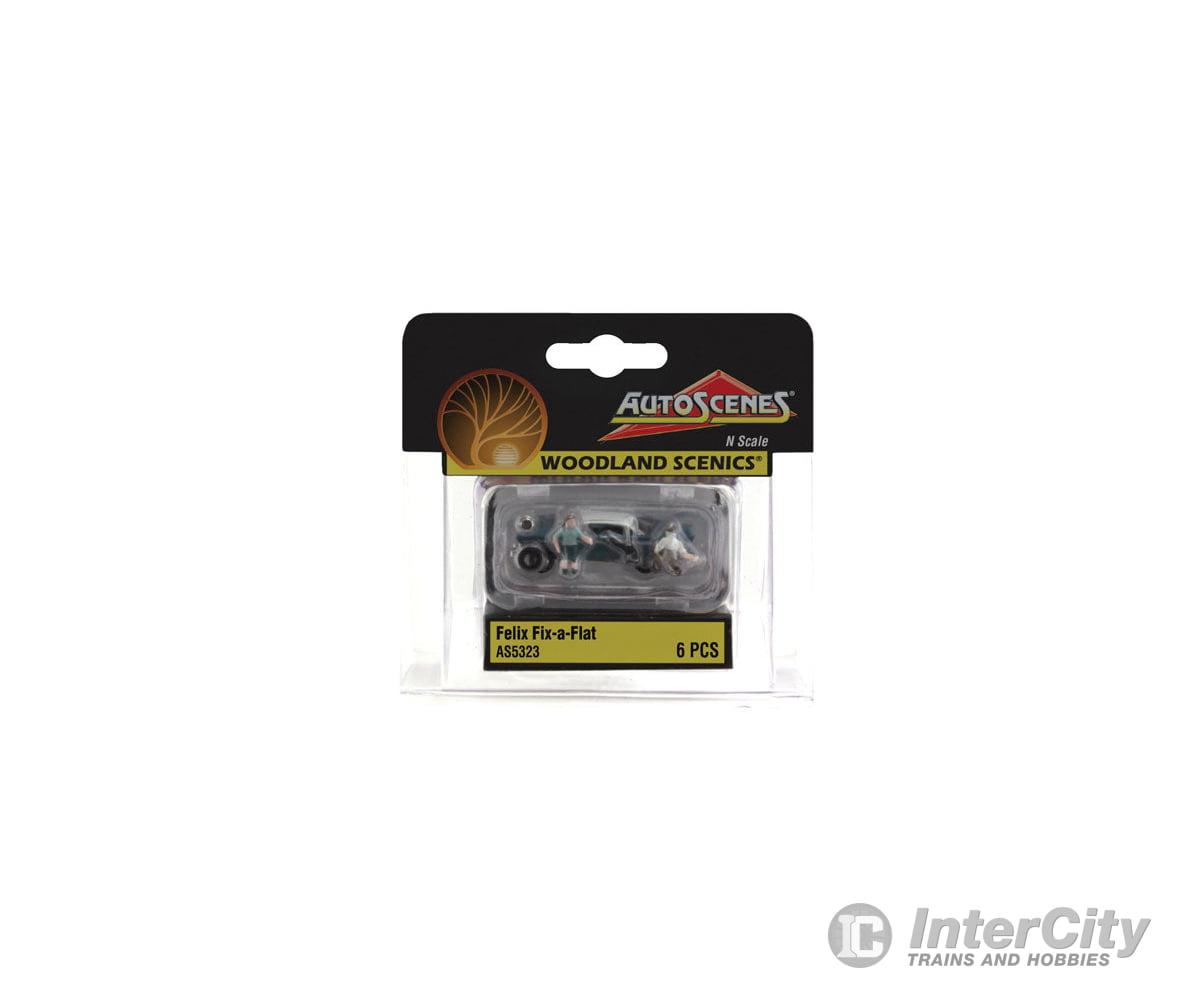 Woodland Scenics 5323 Felix Fix - A - Flat - Autoscenes(Tm) Cars & Trucks