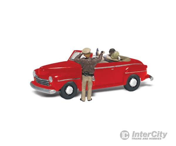 Woodland Scenics 5337 Autoscenes(R) - - Cop ’N A Kiss Cars & Trucks