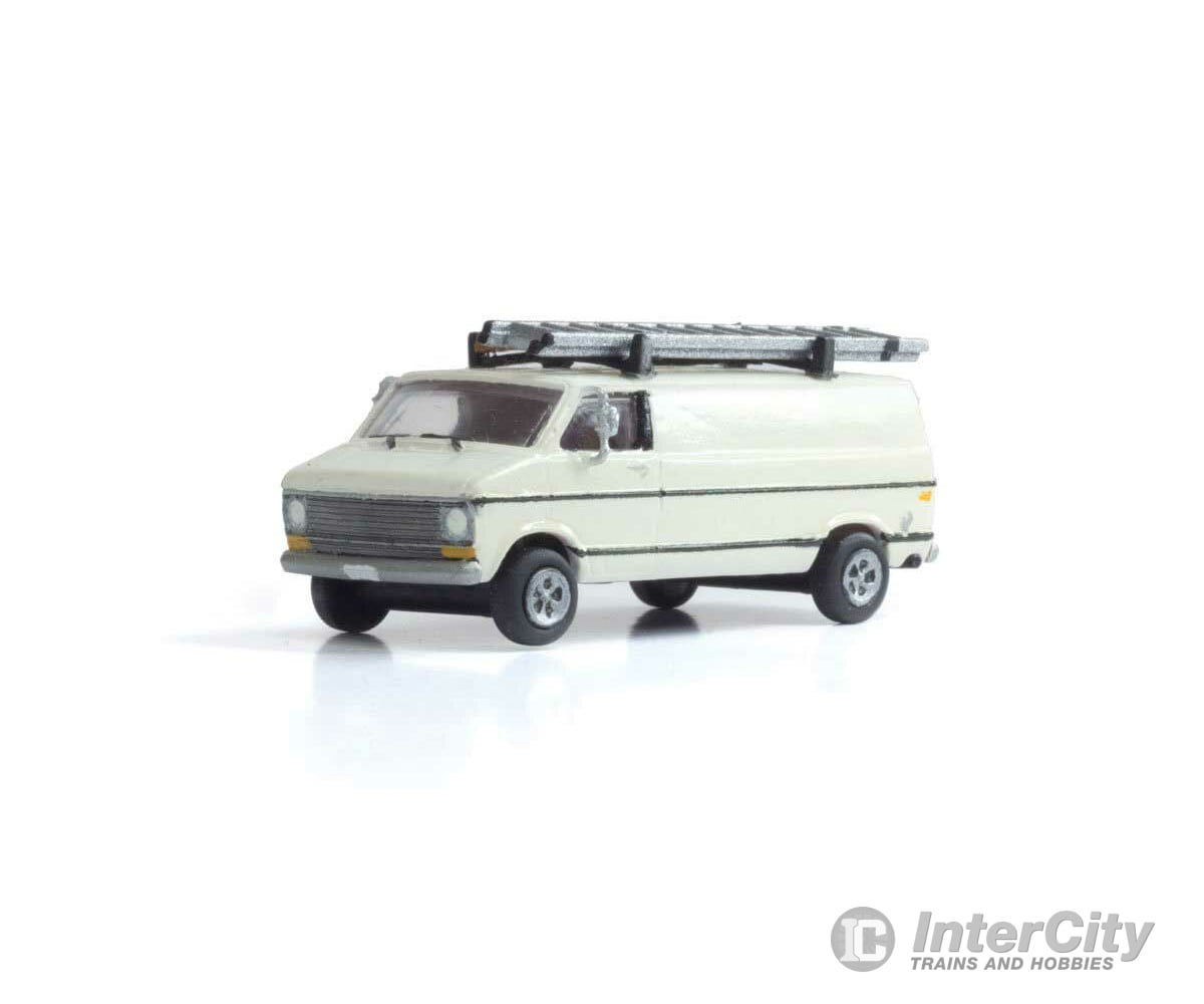 Woodland Scenics 5366 Work Van - Modern Era Vehicles -- White Cars & Trucks
